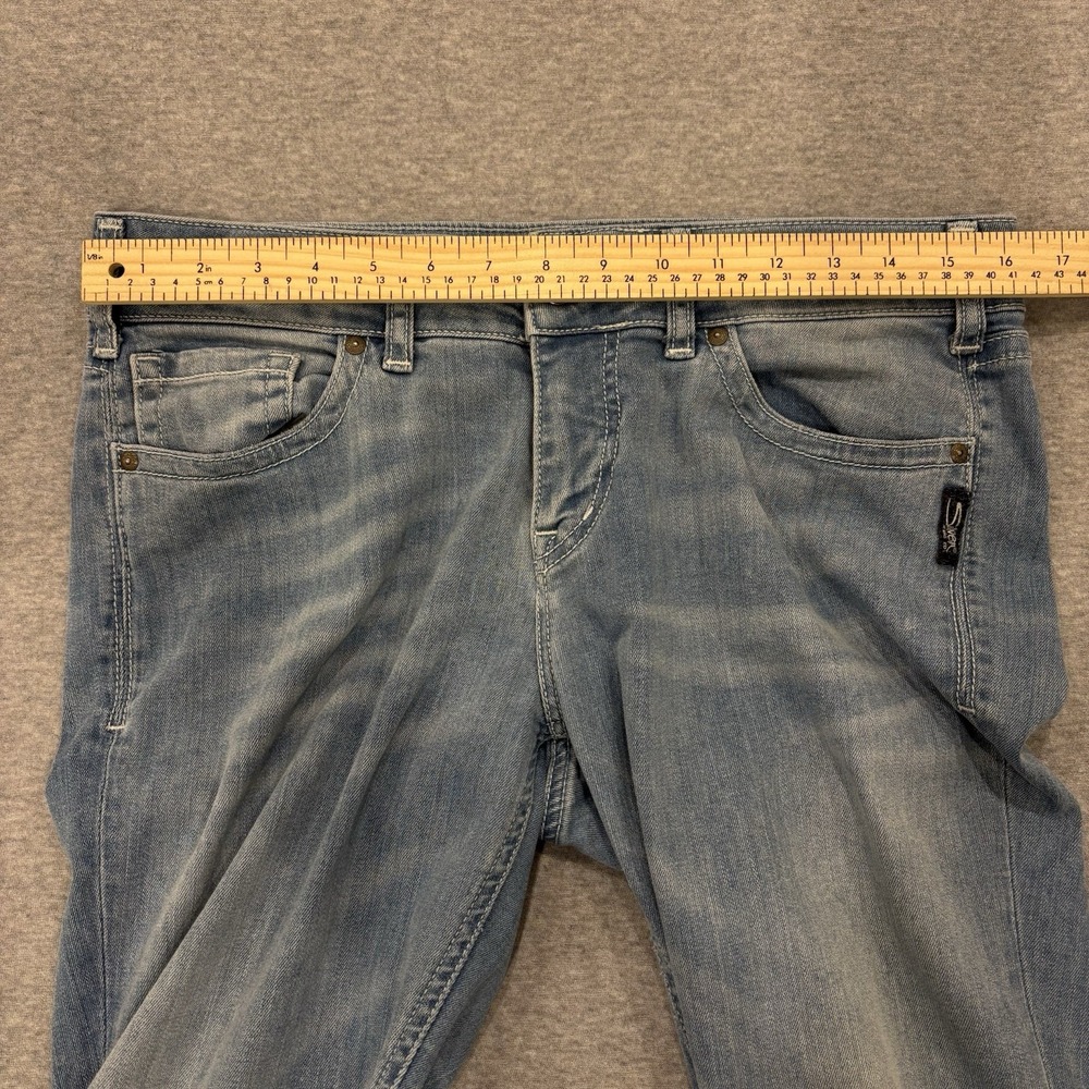 Silver Jeans Co Suki Slim Women's Size 32x31 Blue Light Wash Denim Curvy Stretch - Picture 5 of 10